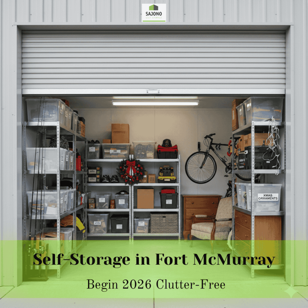 begin your 2026 clutter free with Self-storage in Fort McMurray